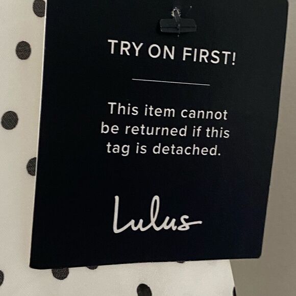 NWT Lulus Polka Dot Mini Dress - Picture 7 of 8